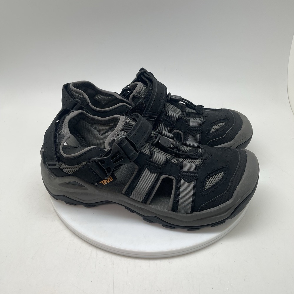 Teva Omnium 2 Mens 8.5 Hiking Sandals Black Water Sporty Shoes 1019180
